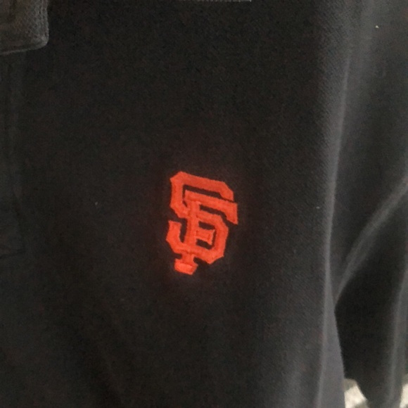 SF Giants Cutter and Buck 100% cotton black polo size M - Picture 3 of 7